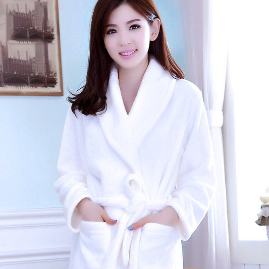 Women Bathrobe Fleece