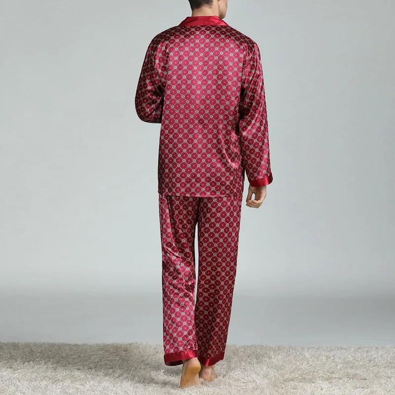 Mens Satin Silk Pajama Sets