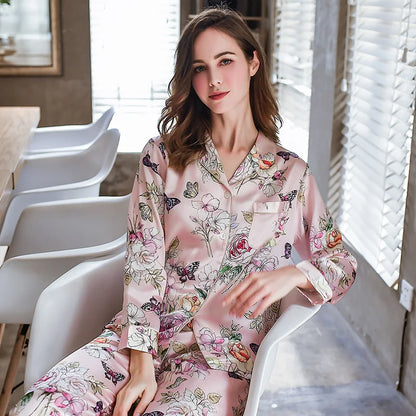 Mulberry Silk Pajamas Women Real Silk Pajama Sets