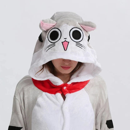 Cat Hooded Onesies Halloween Pajamas