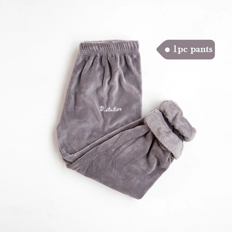 Women Winter Flannel Pajama Set