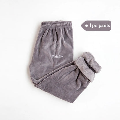 Women Winter Flannel Pajama Set