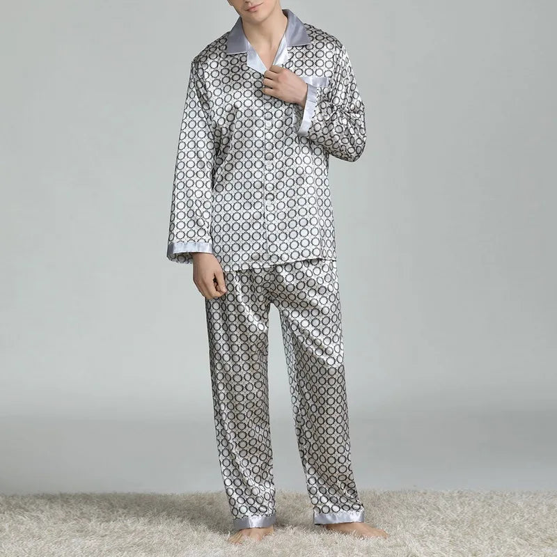 Mens Satin Silk Pajama Sets