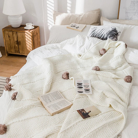 REGINA Chunky Knit Chenille Blankets