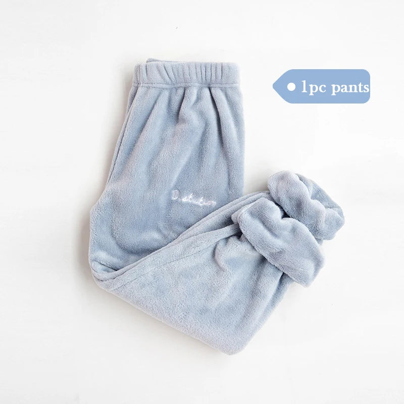Women Winter Flannel Pajama Set