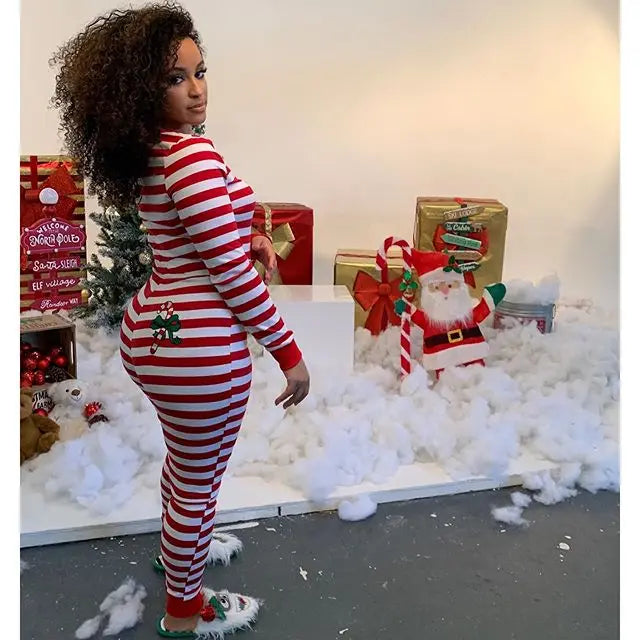 Christmas Pajama Jumpsuit for Women