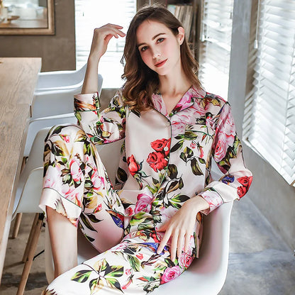 Mulberry Silk Pajamas Women Real Silk Pajama Sets