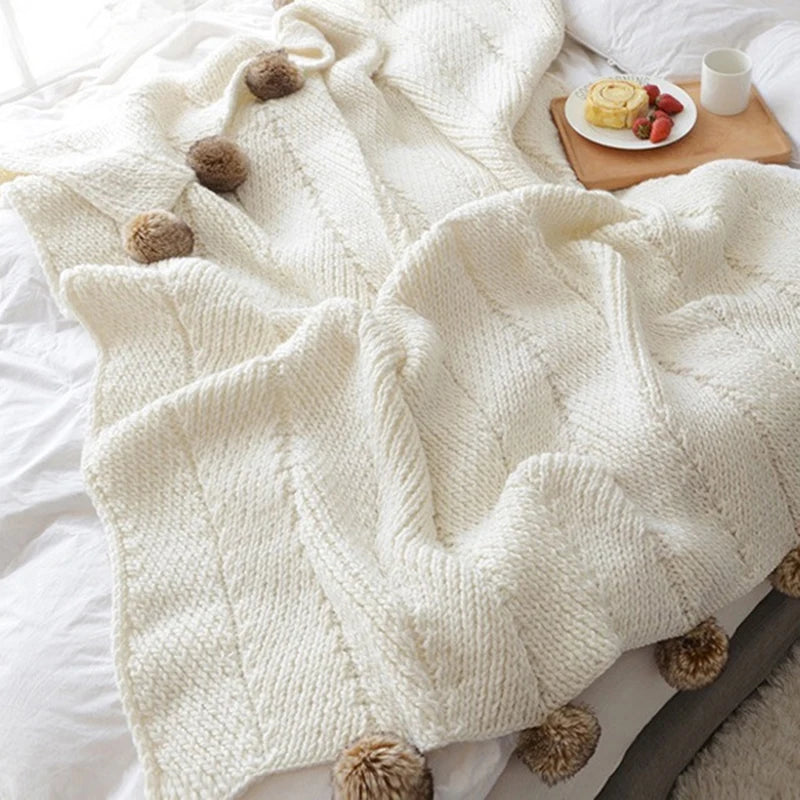 REGINA Chunky Knit Chenille Blankets