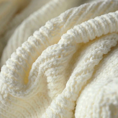 REGINA Chunky Knit Chenille Blankets