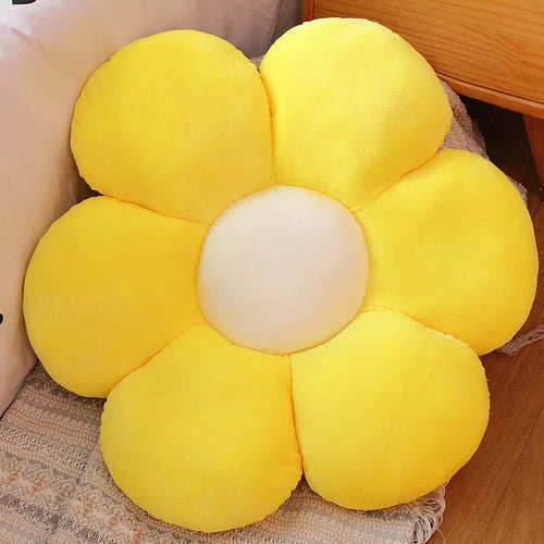 Furry Plush Flower Pillow