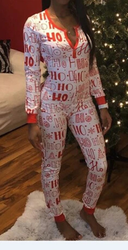 Christmas Pajama Jumpsuit for Women