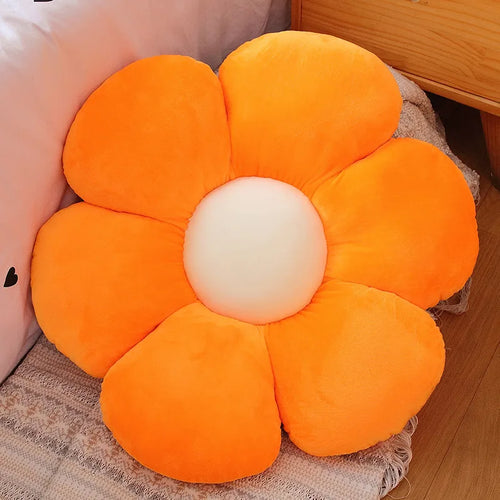 Furry Plush Flower Pillow