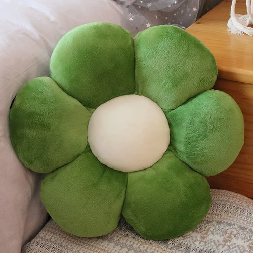 Furry Plush Flower Pillow