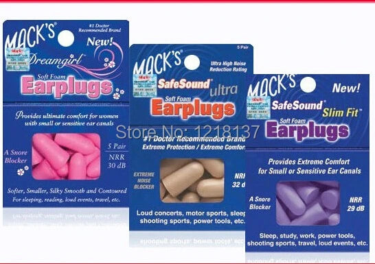 Professional Macks Earplugs Anti-noise Earplugs