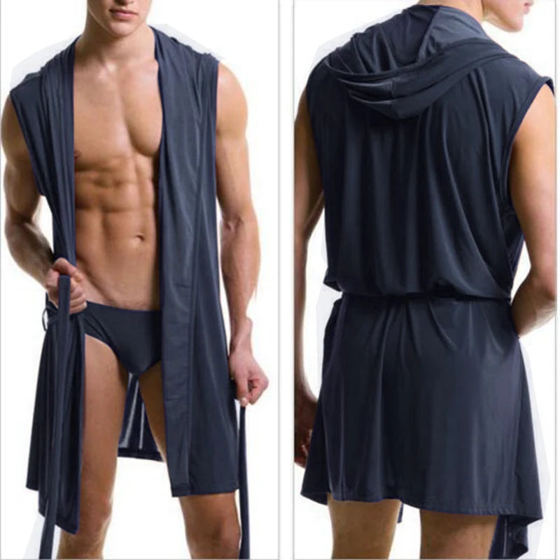 Men's Comfortable Casual Bathrobe