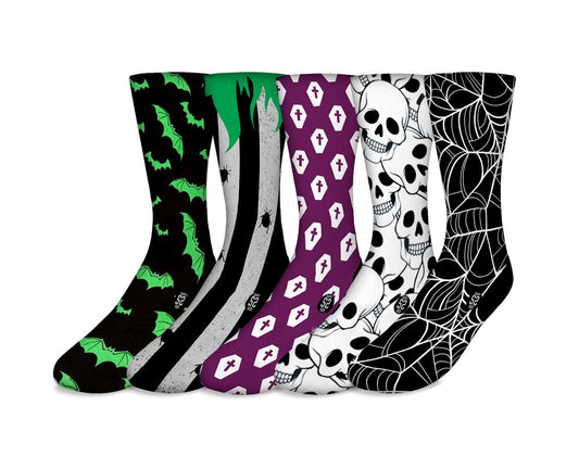 Halloween Theme Socks - 5 Pack