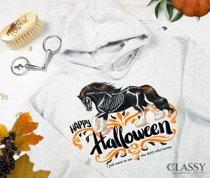 Happy Halloween BOO-tiful Gypsy Horse Hooded Sweatshirt