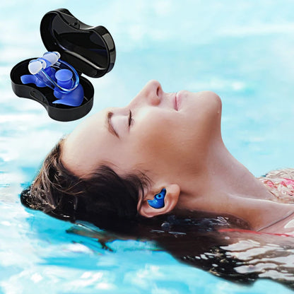 Summer Swimming Earplugs/Nose Clip Set