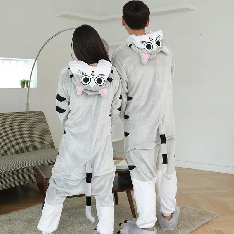 Cat Hooded Onesies Halloween Pajamas