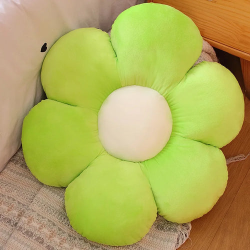 Furry Plush Flower Pillow