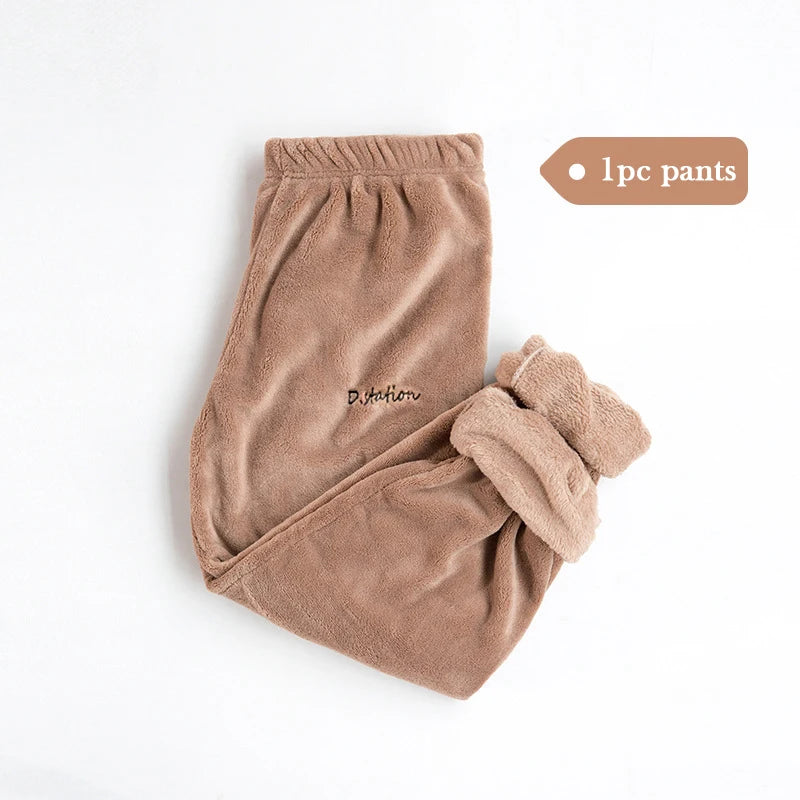 Women Winter Flannel Pajama Set