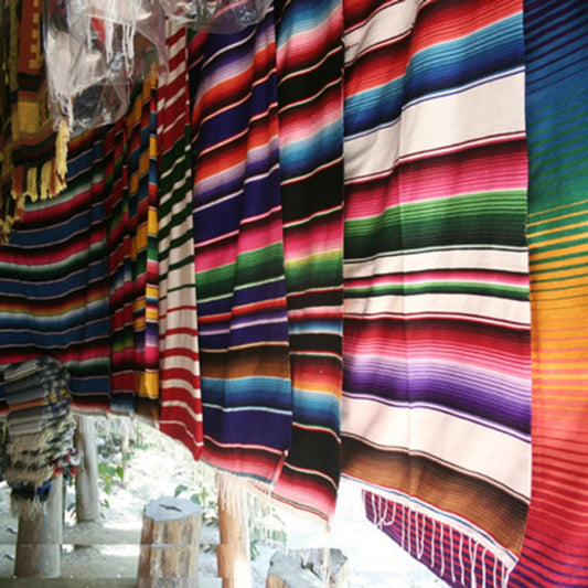 Mexican Serape Blanket Mat