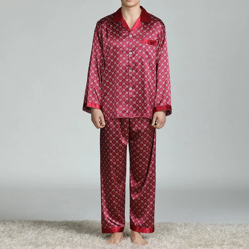 Mens Satin Silk Pajama Sets