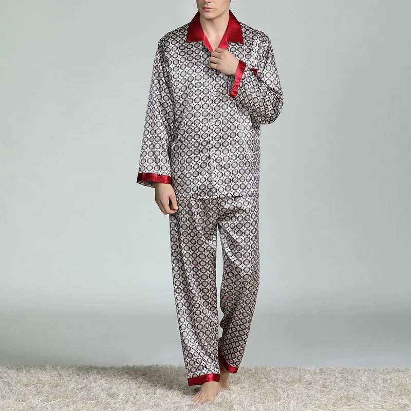 Mens Satin Silk Pajama Sets