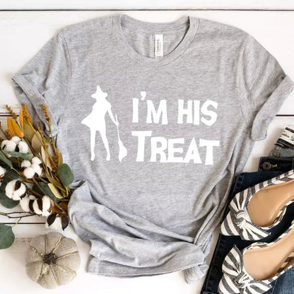 His Trick and Her Treat Couples Halloween Tees