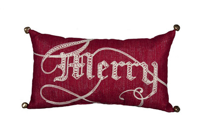 Merry Christmas Pillow 8"x14"