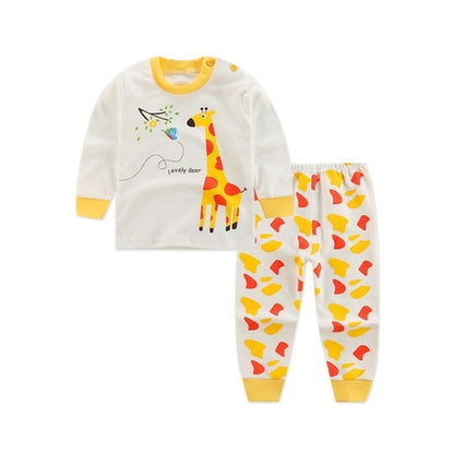 Kids Pajama Sets Cartoon Casual