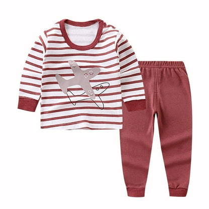 Kids Pajama Sets Cartoon Casual