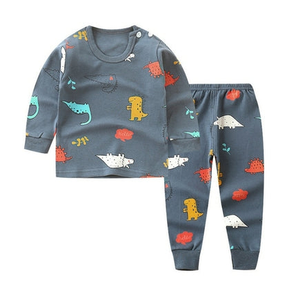 Kids Pajama Sets Cartoon Casual