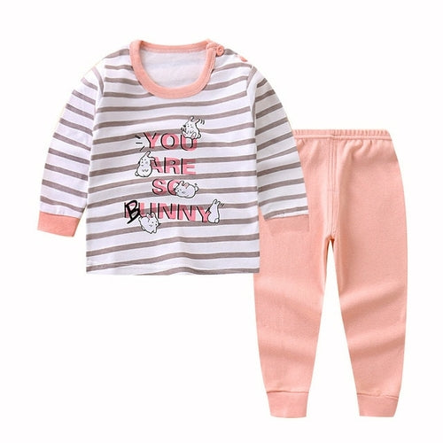 Kids Pajama Sets Cartoon Casual