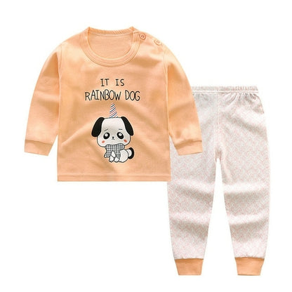 Kids Pajama Sets Cartoon Casual