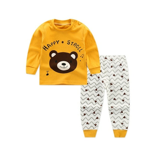 Kids Pajama Sets Cartoon Casual