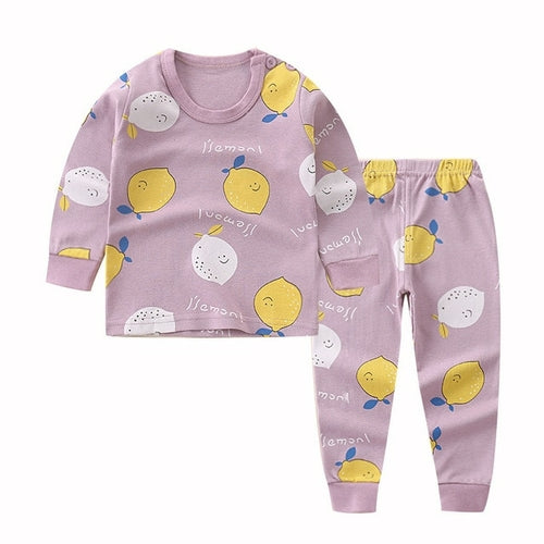 Kids Pajama Sets Cartoon Casual