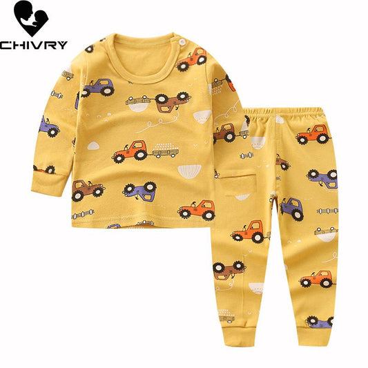 Kids Pajama Sets Cartoon Casual