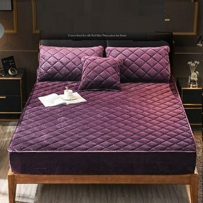 Plush Quilted Mattress Cover