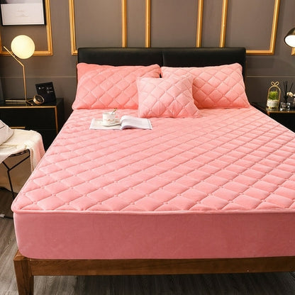 Plush Quilted Mattress Cover