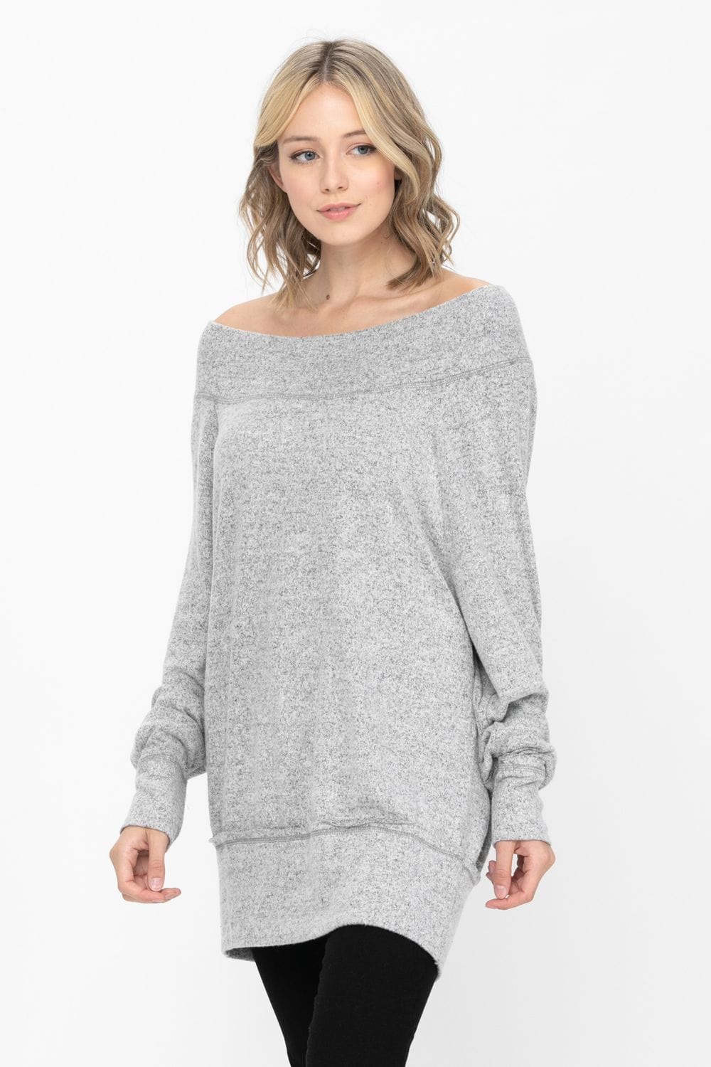 Dolman Sleeve Oversized Knitted Sweater