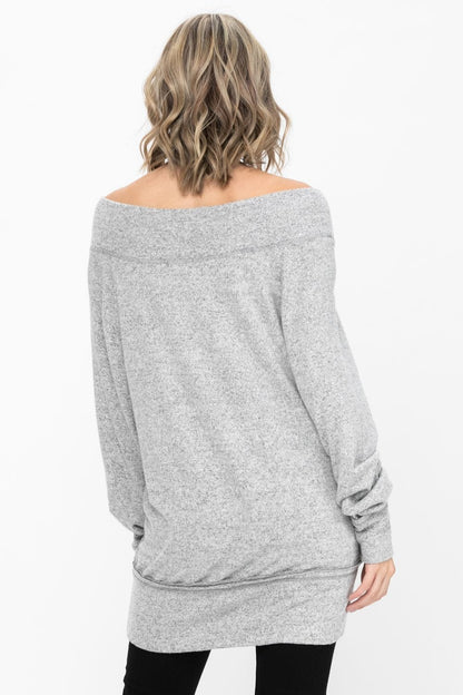 Dolman Sleeve Oversized Knitted Sweater