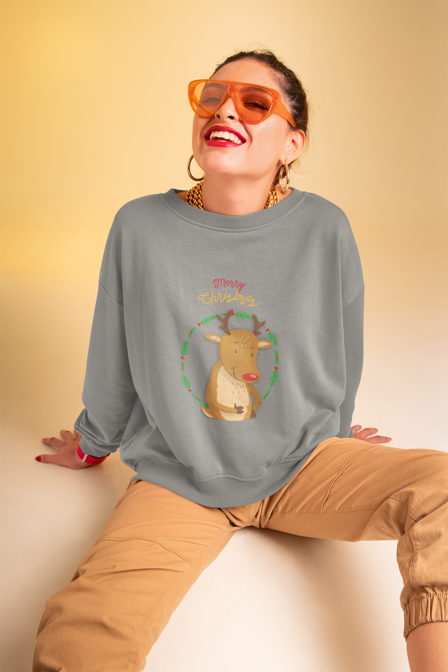 Women's Reindeer Crewneck Sweatshirt