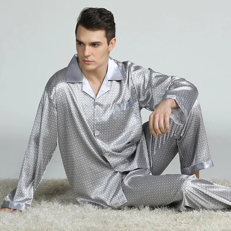 Silk Satin Pajamas for Men