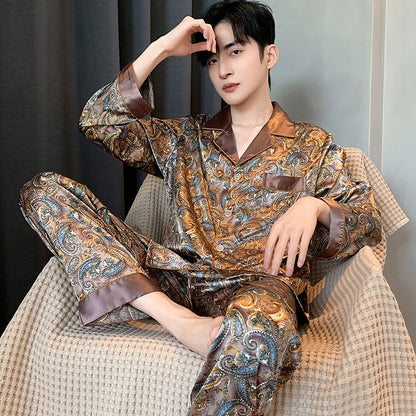 Silk Satin Pajamas for Men