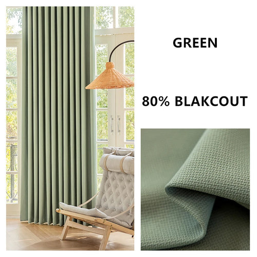 Double-Sided Jacquard Blackout Curtains