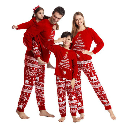 Winter Christmas Pajamas Sets for the Family