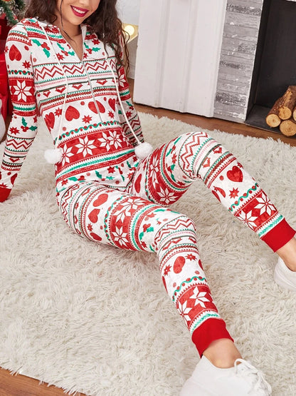 Women's Christmas Long Pajama Onesie