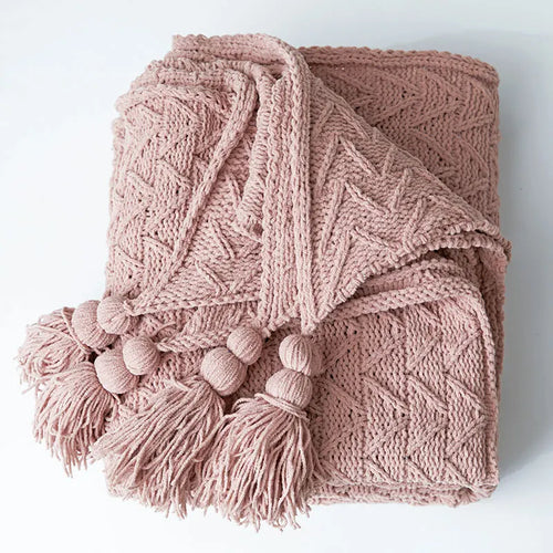 REGINA Chunky Knit Chenille Blankets