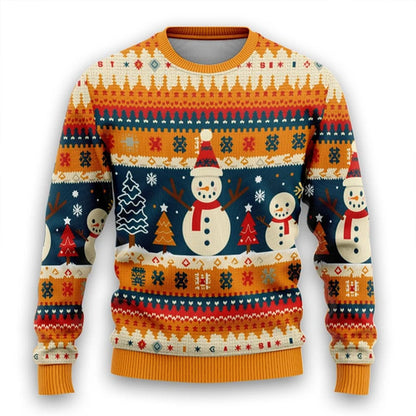 Ugly Christmas Sweater - Santa Claus & Snowman Edition